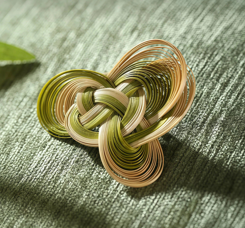 Handmade Bamboo-Woven Brooch (Hot sale) - Lightweight Eco-Friendly Bamboo Fiber, Plant-Dyed Design - Fashion Gift