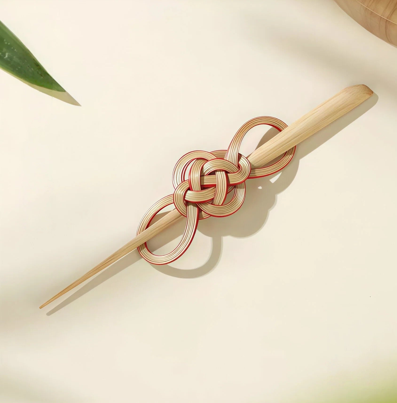 Bamboo-Woven Hairpin – Lightweight, Nature, Eco-Friendly -  Handmade Accessories - Fashion Gift