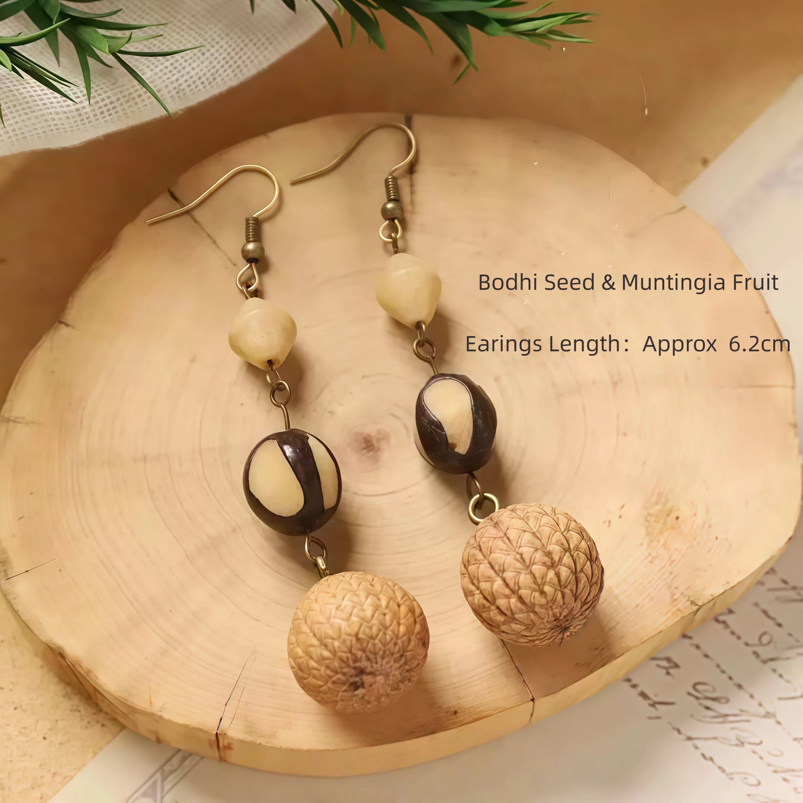 Natural Herbal Earrings | Ear Health & Wellness | Handcrafted Botanical Design | Fashionable Gift