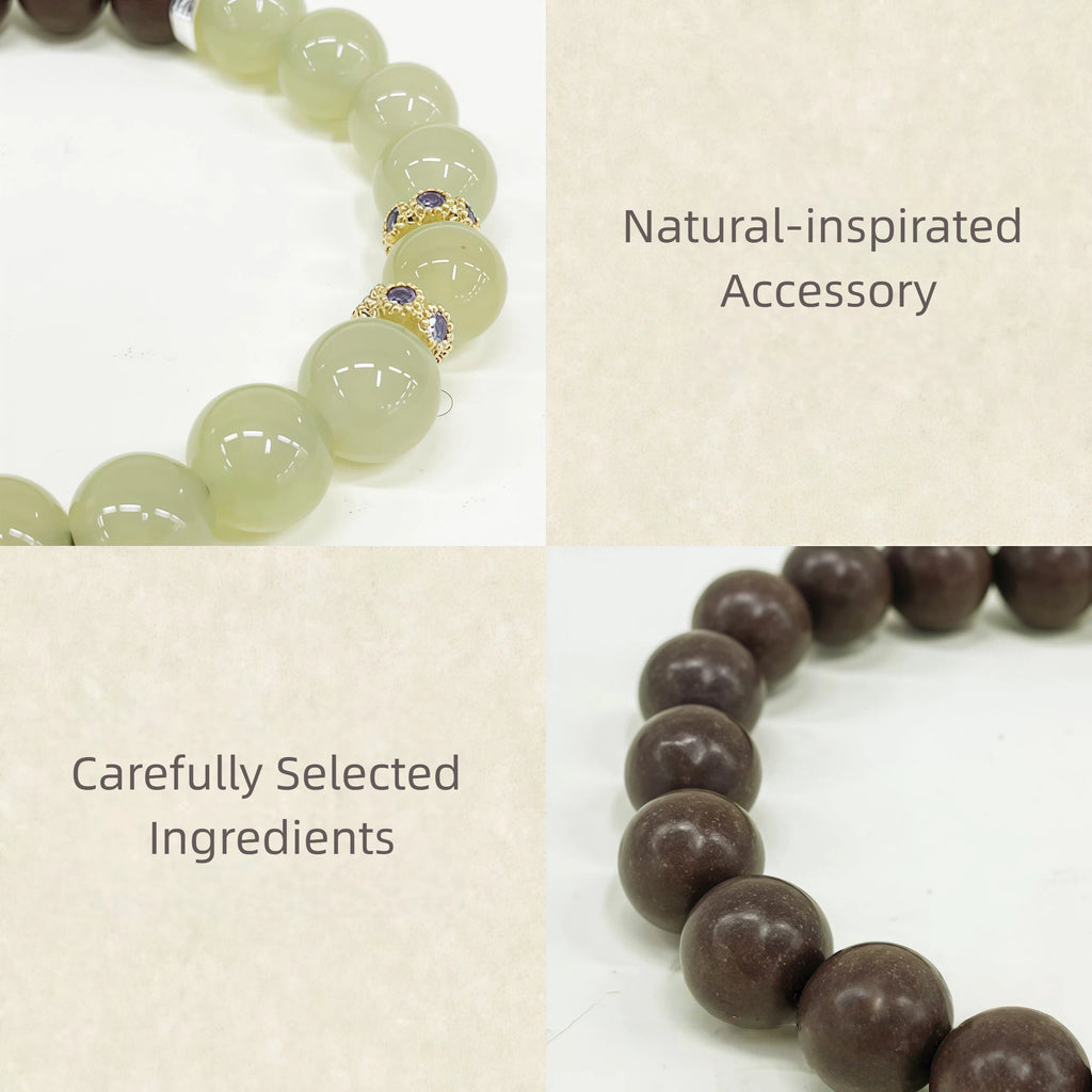 Natural Herbal Aroma Bead Bracelet | Traditional Fragrance Craft | Calm, Relief Pressure,Sleeping & Meditation | Fashion Accessory |  Birthday gift---GREEN